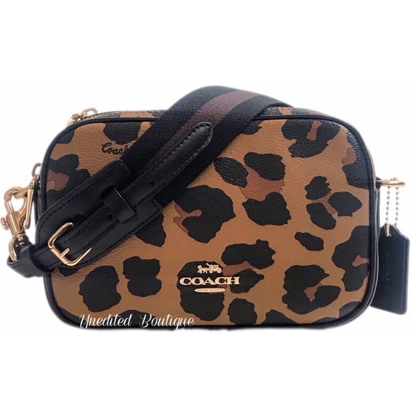 Coach Handbags - COACH Jes Crossbody 20 With Leopard Print